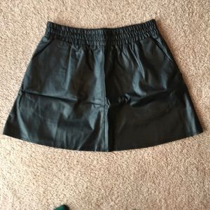 Bcbgmaxazria faux leather mini skirt